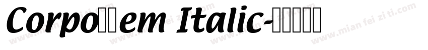 CorpoSDem Italic字体转换